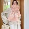 New Simple Imitation Cashmere Scarf for Women Gentle and Comfortable Korean Style Scarf  Small Fragrance Warm and Long Beard Shawl
