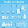 1 Set Of New White Snowflake Reindeer Window Stickers Christmas Showcase Glass Door Static Decoration Stickers