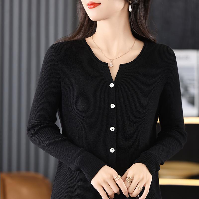 Cardigan ușor, 50% lână, 50% mătase de dud, pentru femei - tricotaje versatile pentru 4 sezoane pentru confort și stil pe tot parcursul anului