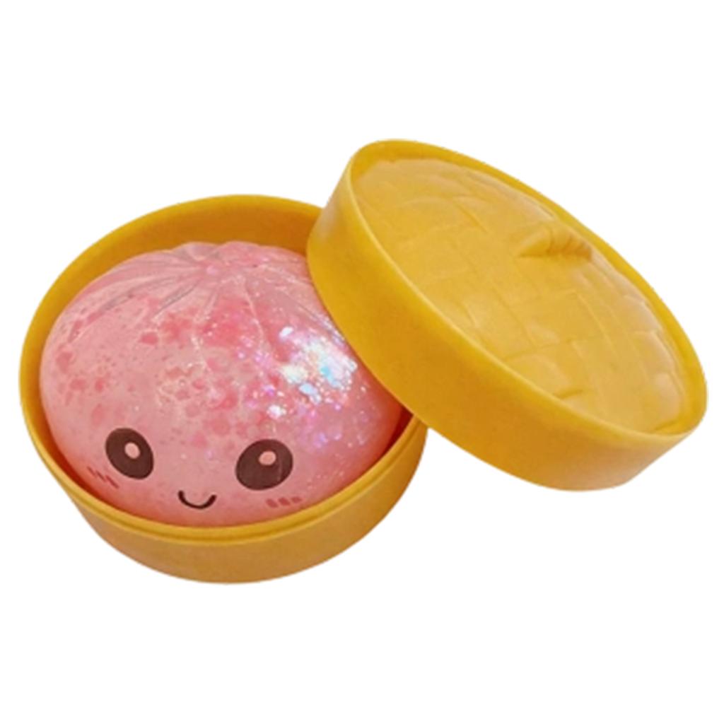 Simulated Roast Pork Bun Toy; Cute Food; Decompression; Bun; Enjoy; Stress . Stress Bun Toy Realistic Steamer Toy