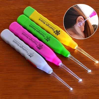 Cucchiaini luminosi per le orecchie, cucchiaini per le orecchie, nuovi cucchiaini per le orecchie, cucchiaini per le orecchie per bambini, pulitori per orecchie antiscivolo