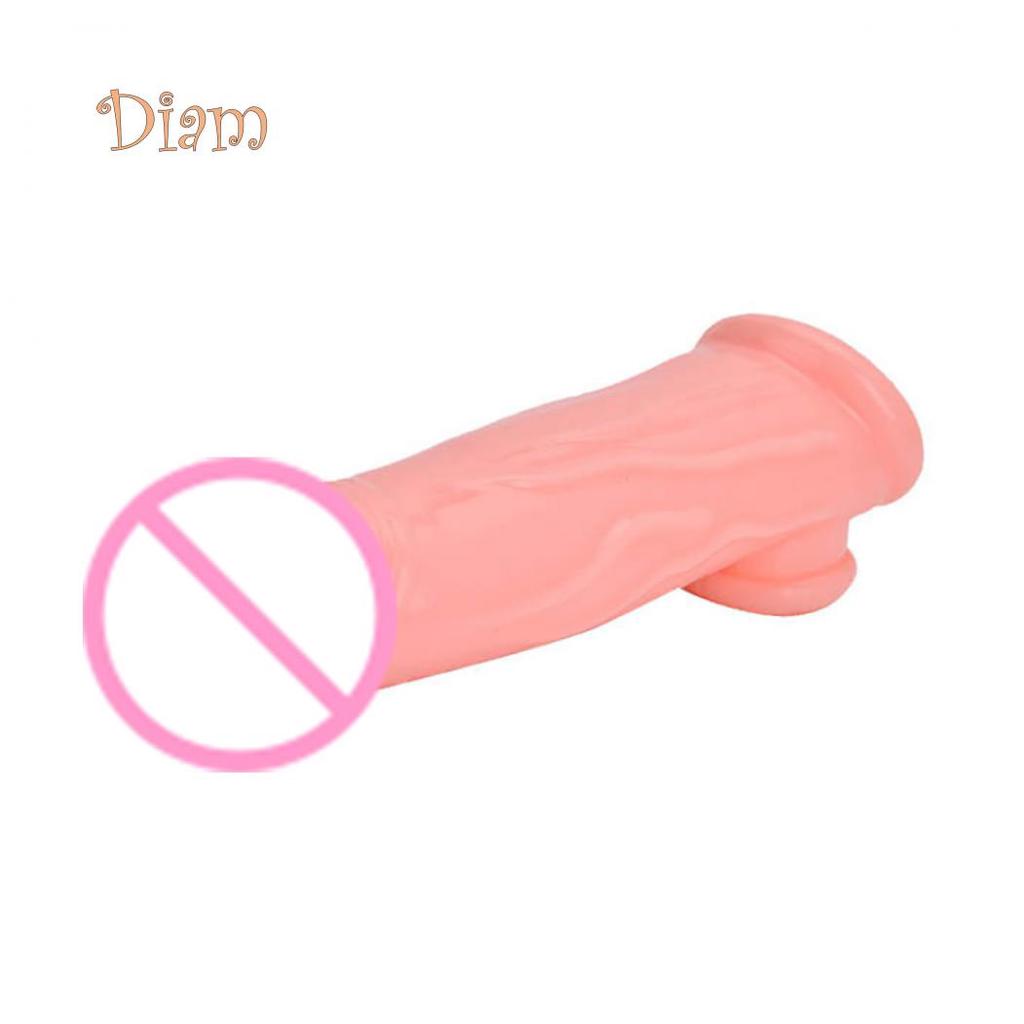 Lollipops Adult Male Penis Ejaculation Delay Extension Sleeve Condom Cock Extender Sex Toy