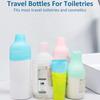 5/6 silicone bottle caps for travel essentials accessories, leak-proof elastic caps, suitable for travel-sized bottles of toilet