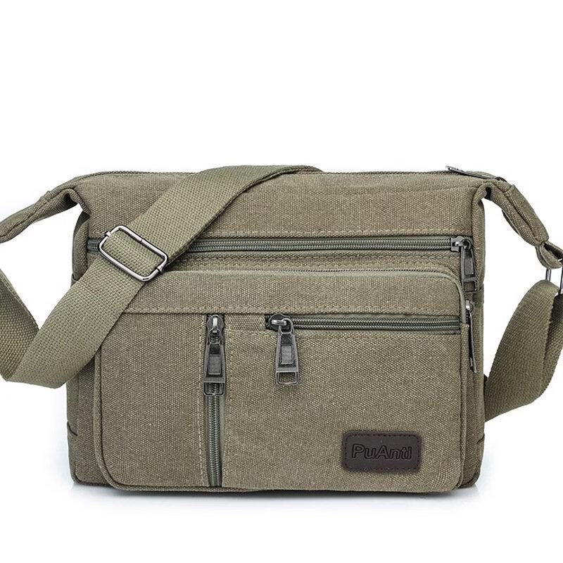Li Shen Men's Canvas Shoulder & Crossbody Bag