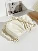 New Minimalist, Trendy, Elegant Pleated Hand-held Dumpling Bag Suitable for Daily Shopping and Friend Gatherings