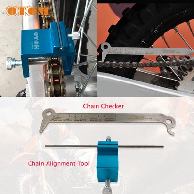 Universal Motorcycle Chain Checker Chain Adjusting Alignment Tool For KTM HUS HONDA YAMAHA  SUZUKI 520/525/530 Chain Tool