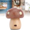 Mushroom LED Table Lamp Wooden Warm Light Stepless Dimming Rechargeable Bedside Nightstand Lamp for Bedroom Home Decoration