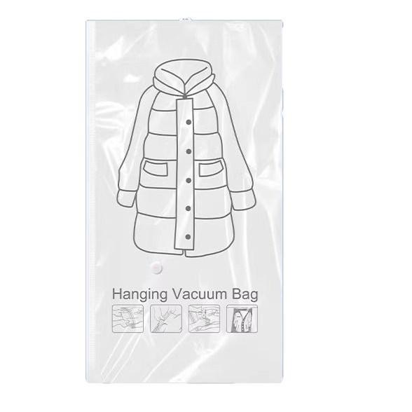 Hangable Vacuum Compression Bag for Jackets - Hook-Type Dustproof Storage Bag