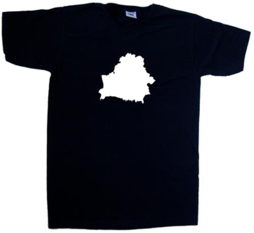 Belarus Umriss V-Ausschnitt T-Shirt