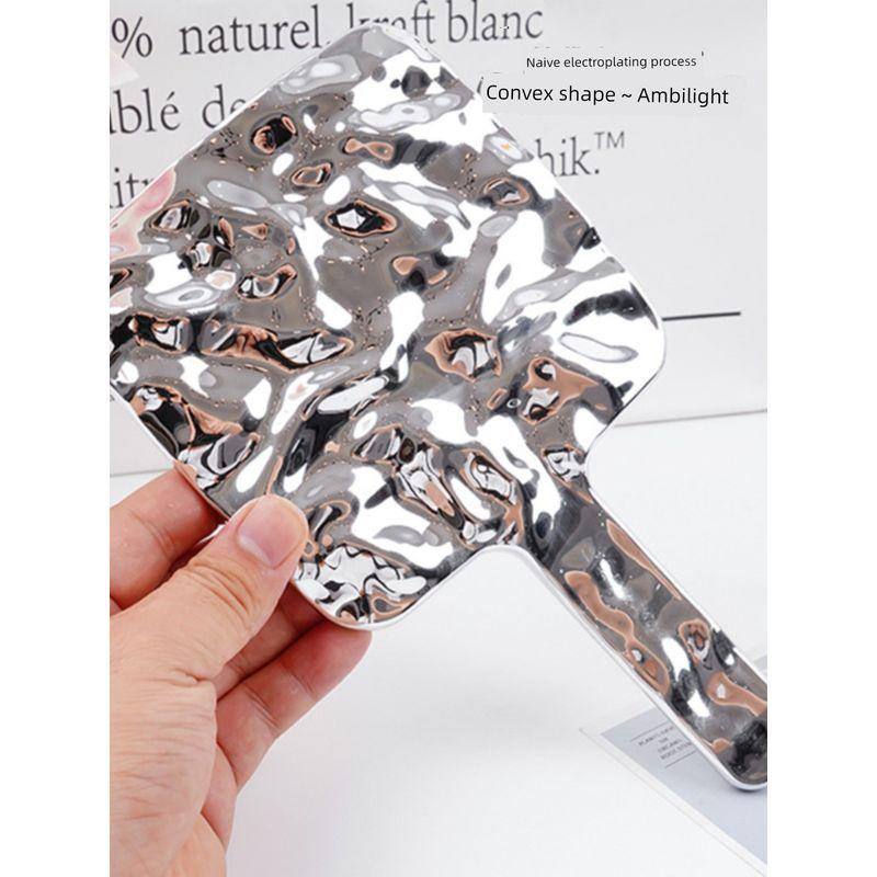 Internet Celebrity Fancy Hand-Held Cosmetic Mirror For Home Retro Ins Goggles Children Portable Portable Hand-Held Beauty Mirror