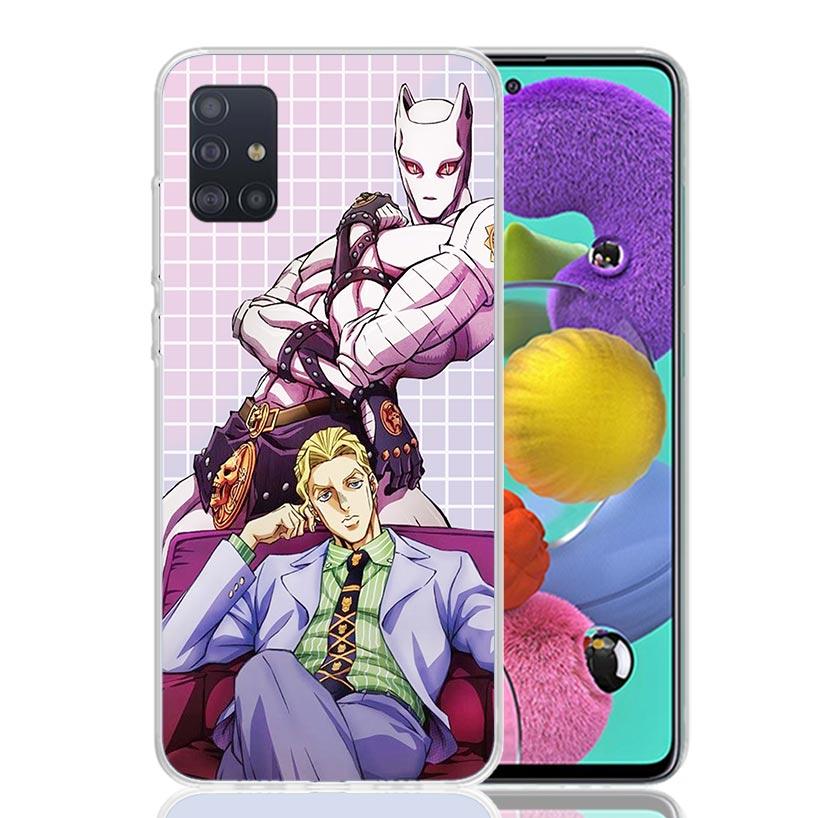 JoJo Adventure Killer Queen Phone Case For Samsung Galaxy A52 A32 A22 A12 A02S A50S A30S A51 A31 AA71 Note 20 Ultra 10 S10 Plus