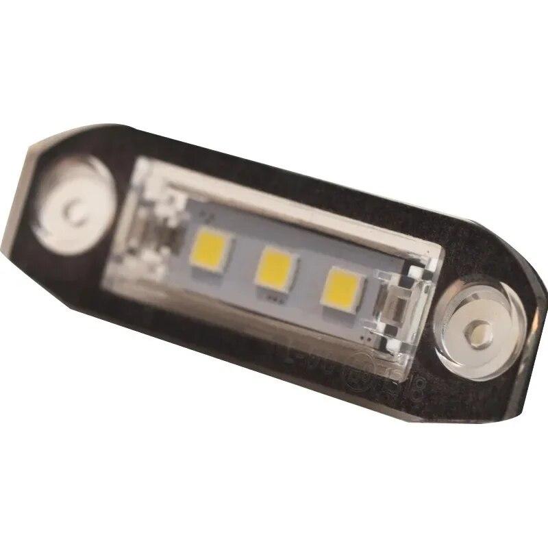 1 par de luz de placa de LED Canbus para Volvo S80 XC90 S40 V60 XC60 S60 C70 V50 XC70 V70 lâmpada de placa de carro