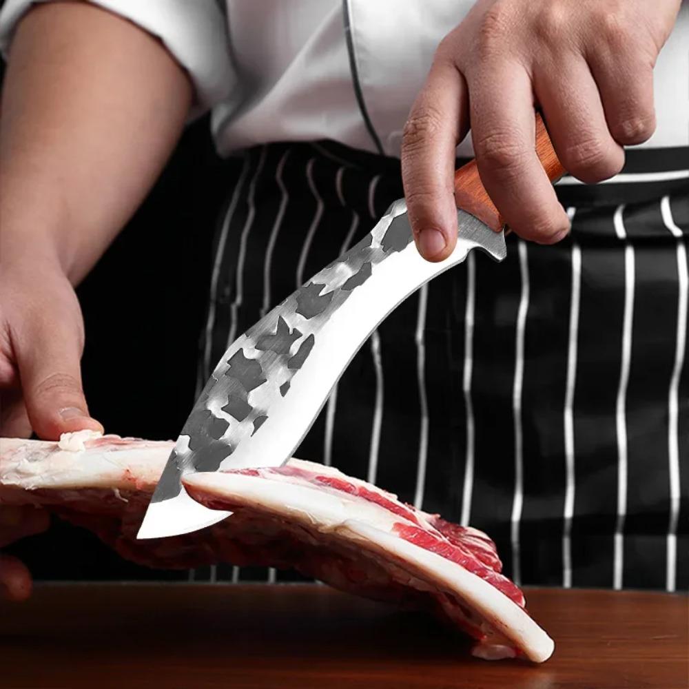 Kitchen Knives Cleaver Meat Chop Vegetable Slicing Fruit Fish Filleting Knife Hand Forge Blade  Boning Knife Chef Cleaver