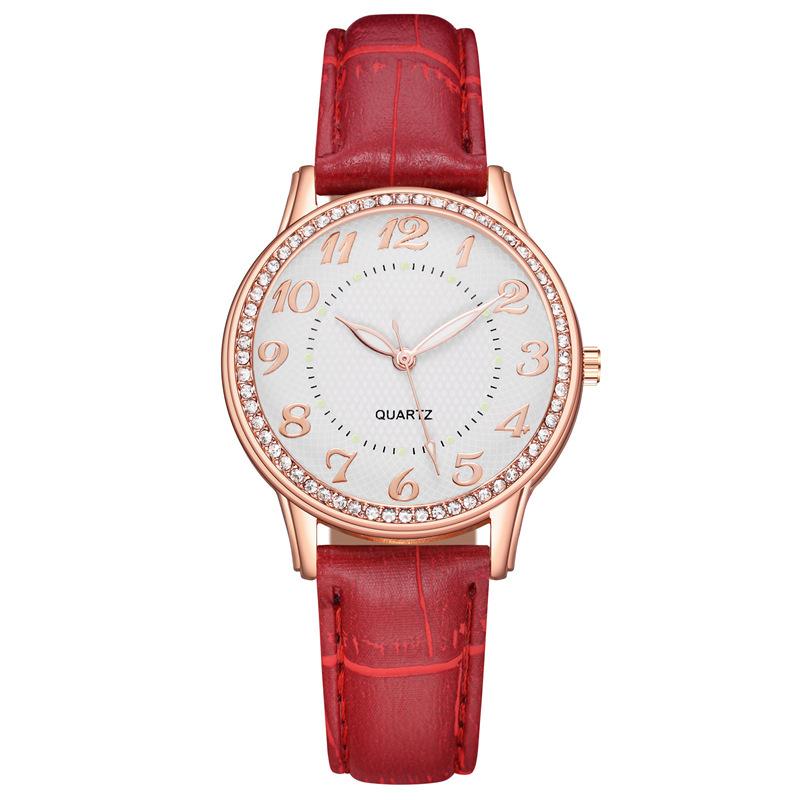 WomenWatches Diamond Luminous Watch Women's Belt Women's Watch Quartz Watch Diamond Jewelry Luminous Diamond