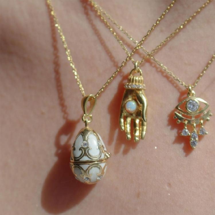 Versatile Openable Shell Eggshell Vintage Pendant Necklace For Concealing Treasures And Complementing Everyday Outfit