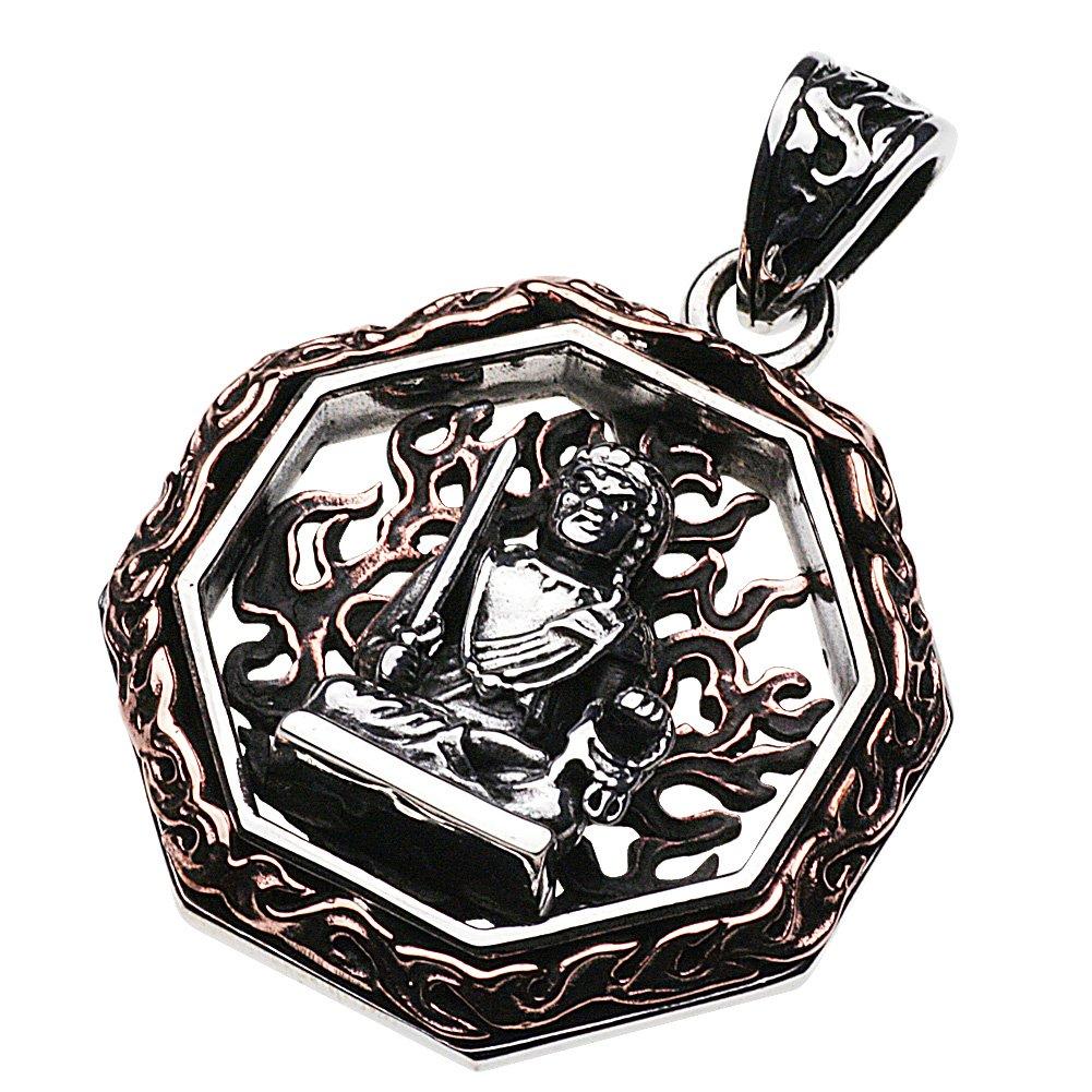 

Японский узор Fudo Myoo кулон серебро серебро p0411 [Cenote] [925 аксессуары]