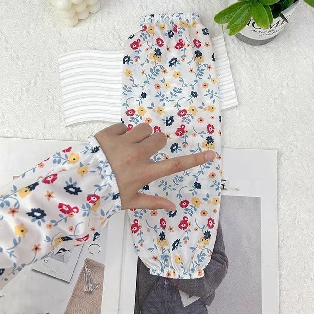 Loose Ice Silk Gloves Anti-UV Long Mittens New Arm Guard  Women Men