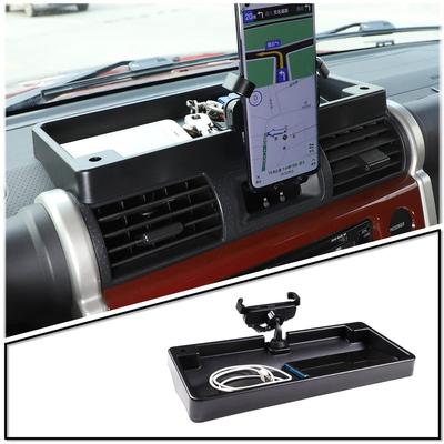 Sauicemy Dashboard Storage Tray with 2-in-1 Smartphone Holder and Multi-Function Storage for Toyota FJ Cruiser (2007-2021)