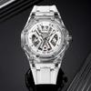 Automatic Mechanical Watch Glacier Transparent Case Waterproof Luminous Multi-Layer Three-Dimensional Hollow Mechanical Watch