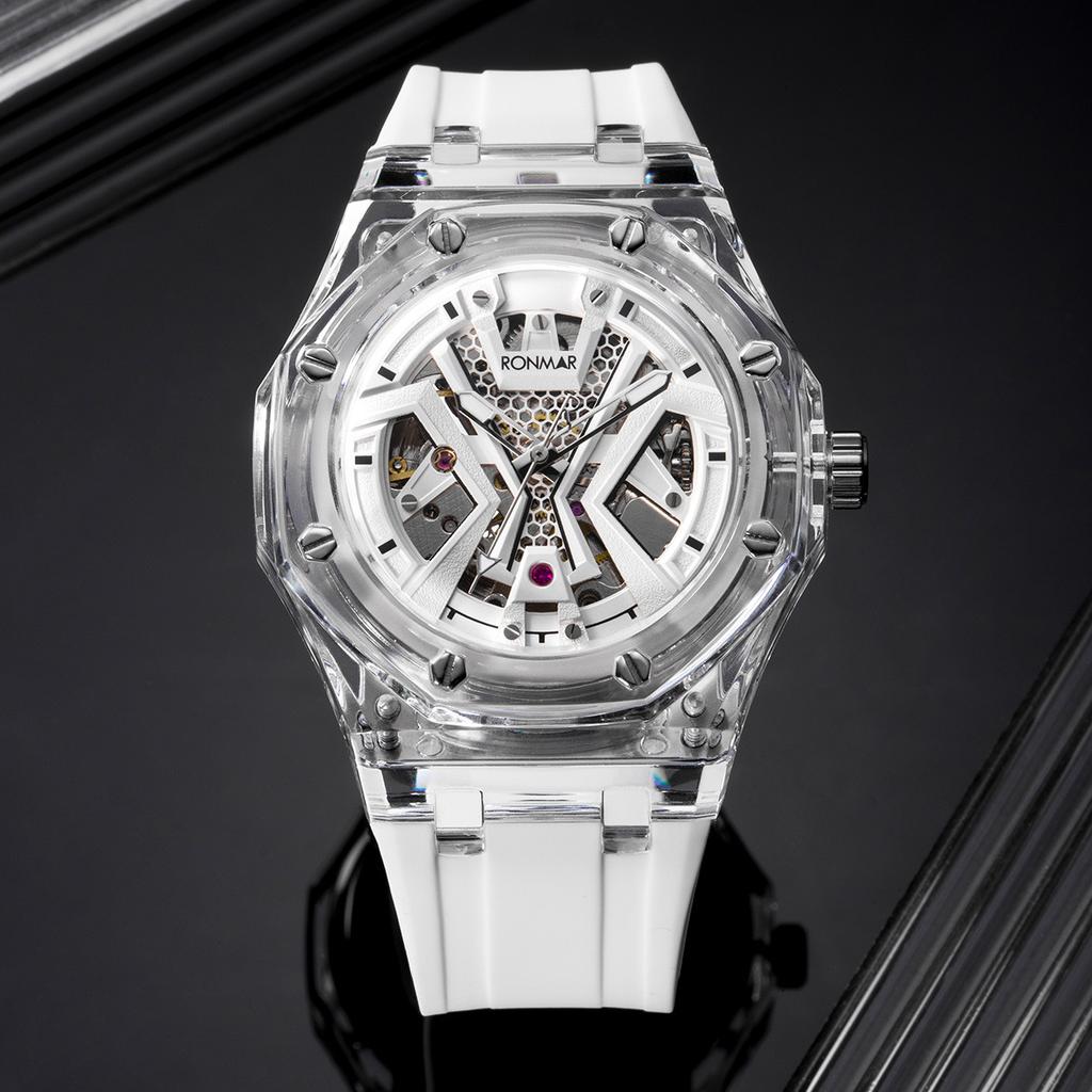 Automatic Mechanical Watch Glacier Transparent Case Waterproof Luminous Multi-Layer Three-Dimensional Hollow Mechanical Watch