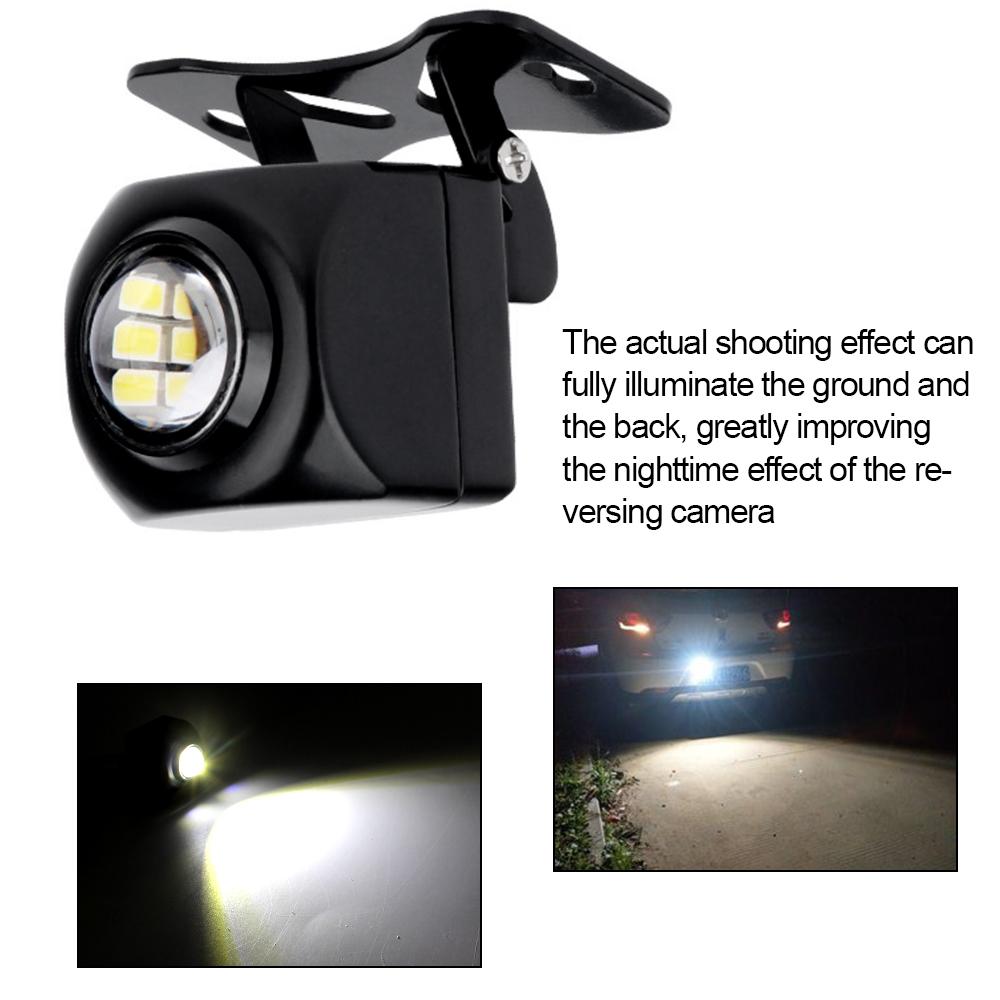 

1x Автомобильный внешний светодиодный фонарь заднего хода 6500K Мини вспомогательный фонарь заднего хода Высокомощная система подсветки камеры заднего вида Аксессуары чёрный
