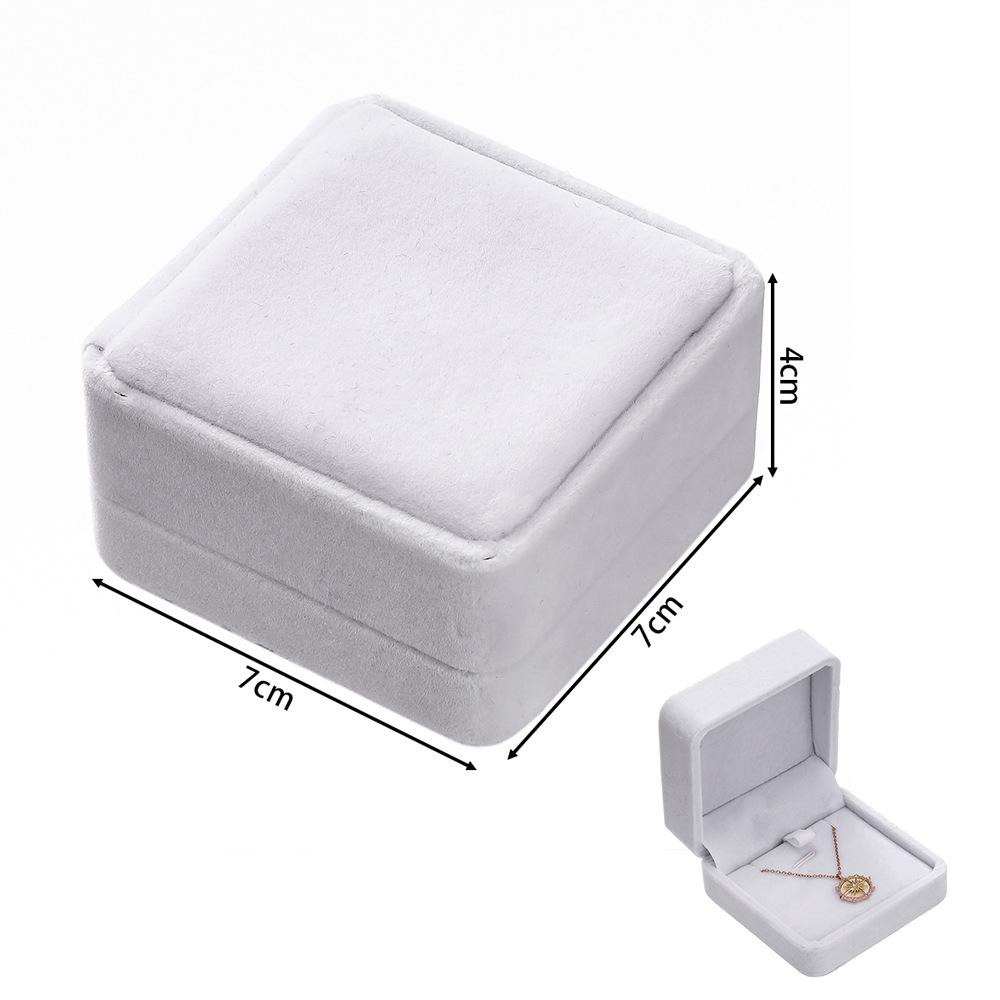Rounded Flannel Jewelry Box for Rings, Earrings, Pendants, Bracelets, Bangles, and DIY Packaging.
