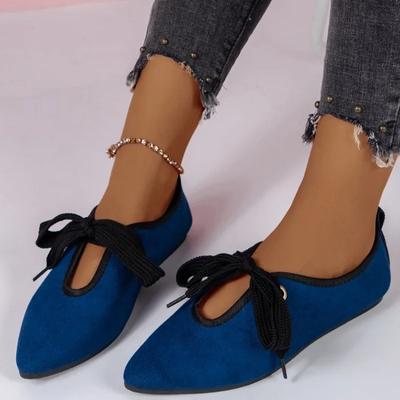 Buty damskie Jesienne Szpiczaste Baletki Damskie Płaskie Buty Casual Miękkie Podeszwy Płaskie Buty Damskie Płytkie Eleganckie Buty Sznurowane