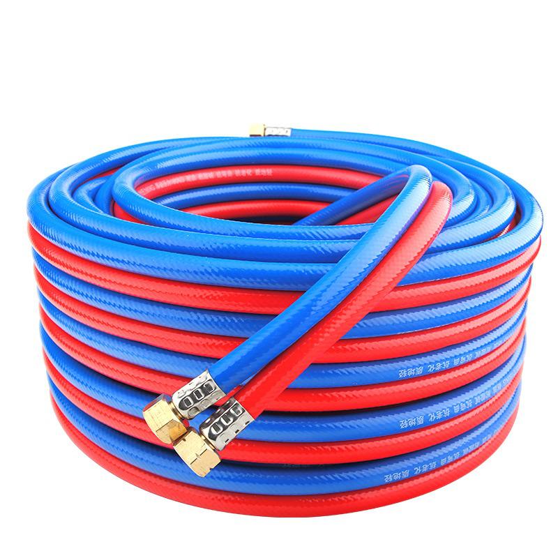 8mm High-Pressure Two-Color Oxygen Acetylene Hose with Three Rubber Layers and Two Wires for Industrial Welding and Cutting