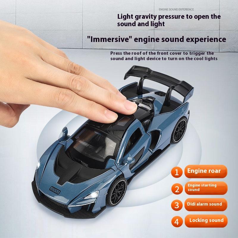1/32 McLaren Senna Alloy Car Model Diecasts Metal Toy Vehicles Model Simulation Sound and Light Collection Kids Birthday Gifts