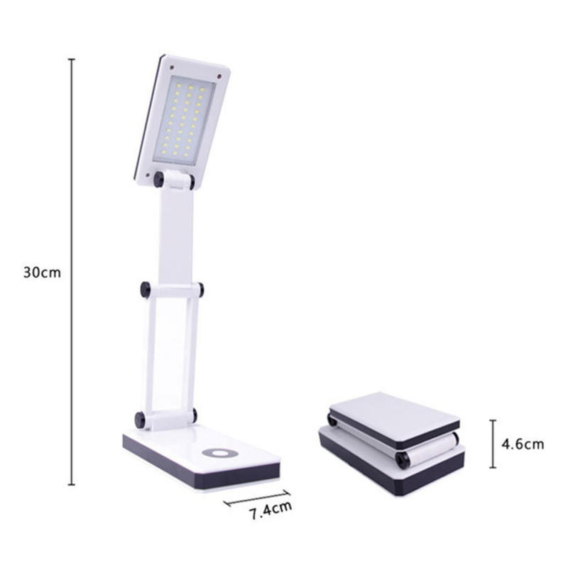 NEW Portable Folding LED Lamp Rechargeable Lamp Desk Table Lamp White