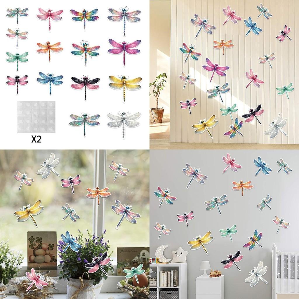 Insect Birthday Spring Theme Wall Stickers With Dragonfly Designs For Party Kids