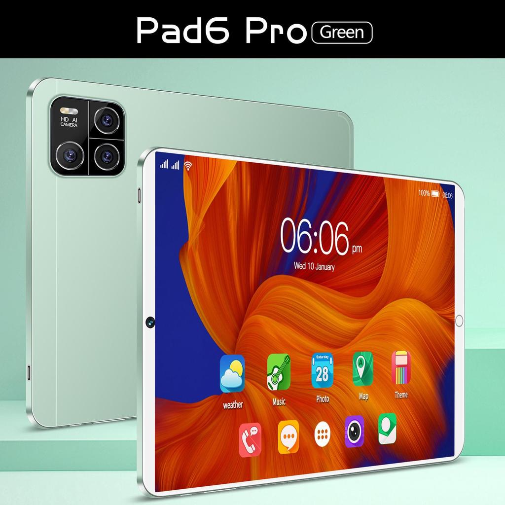 10-Inch Android Tablet Pad6 with WiFi, Dual SIM & Card Slot