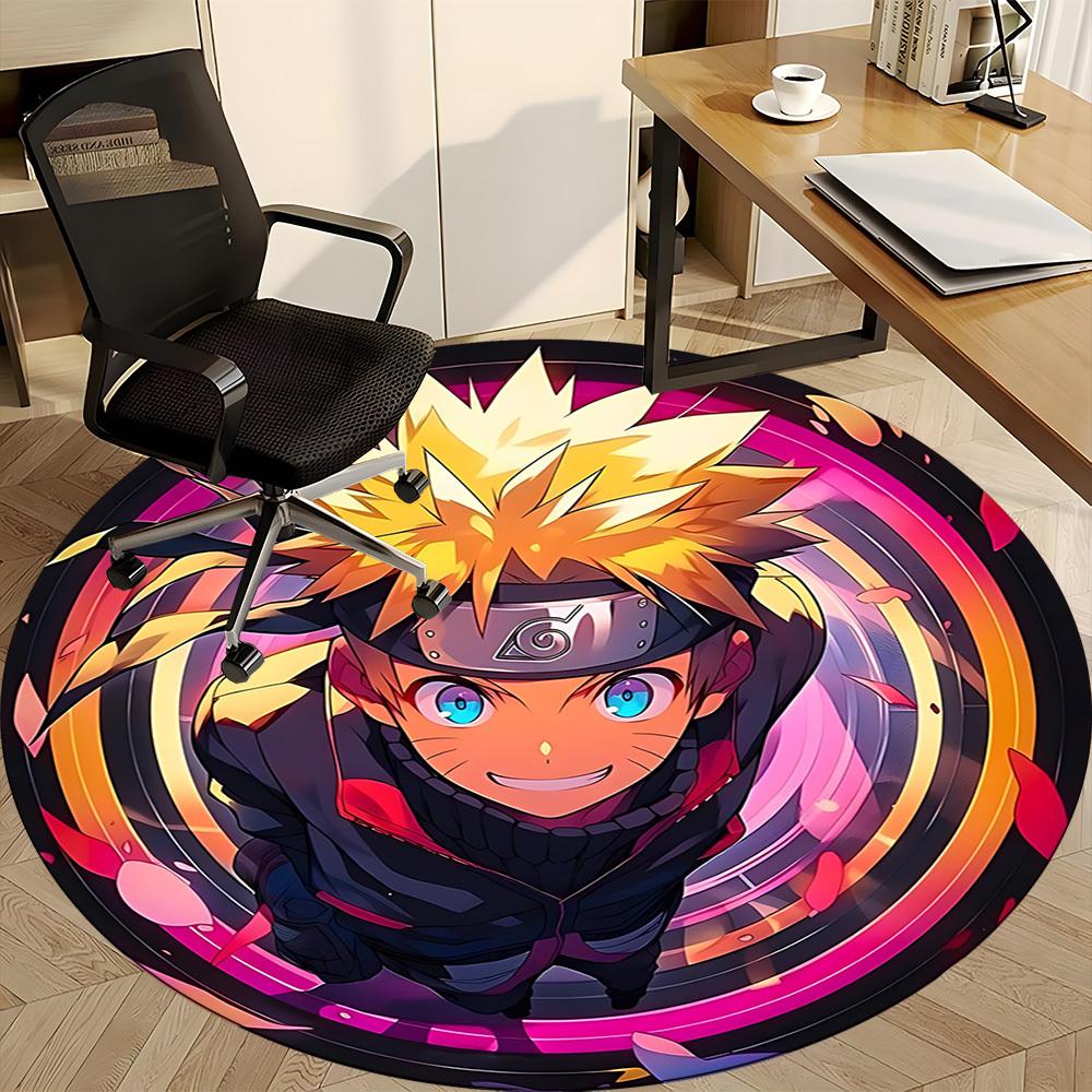 1pc Naruto Anime Office Round Area Rug, Under Office Chairs Bedroom Living Room Home Decor, Room Deco, Available In Various Sizes108