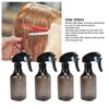 4pcs Hair Spray Bottle Empty Plastic Adjustable Strength Fine Mist Hairdressing Spray Bottle for Barber Salons