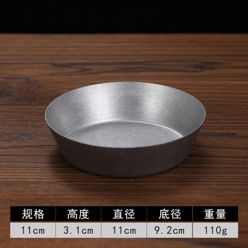 Retro Talerze Obiadowe ze Stali Nierdzewnej Miseczka na Kimchi Miseczka na Przyprawy Miseczka na Przekąski Deser Ciasto Talerz Kuchenny Zastawa Stołowa Restauracja BBQ