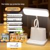 Student LED Desk Lamp with Eye Protection - Clip-on, Touch Charging, Bedside Light for Reading