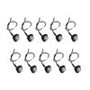 10pcs Side Marker Light 3LED IP68 Waterproof Round Clearance Indicator Taillight Universal for Truck Car RVWhite Light