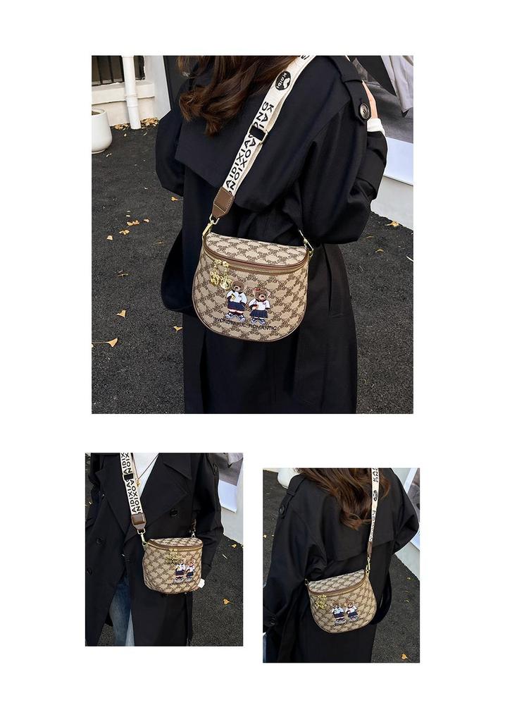 New Hello Kitty Bear Crossbody Bag - Women's Cute & Versatile Casual Shoulder Bag