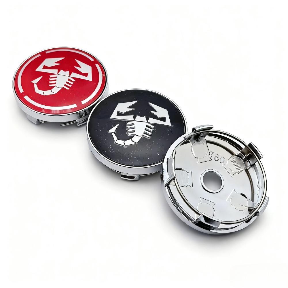 4pcs Scorpion Logo Emblem Badge Car Wheel Center Caps 60MM 56MM Car Wheels Hub Cap Rim Hubcaps Cover Replace Styling Accessories
