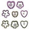 Fish Feeding Ring Safe Floating Feeders Food Circle with Suction Cup for Guppy Bettas Easy to Install Heart/Flower Shape