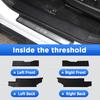 For GAC Trumpchi GS8 -2025 Auto Tailgate Guard Door Sill Pedal Carbon Fibre Texture Accessories Leather Styling Car Sticker