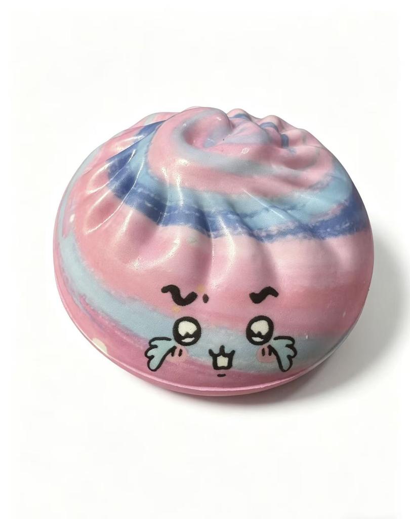 Nieuwe Knödel Druk Knödel Squishies Schattig Kleurrijk Broodje Speelgoed Langzaam Rijzend Stressverlichting Fidget Speelgoed voor Volwassenen Angstverlichtend Cadeau