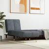 VidaXL Chaise Longue Dark Grey Velvet 352794