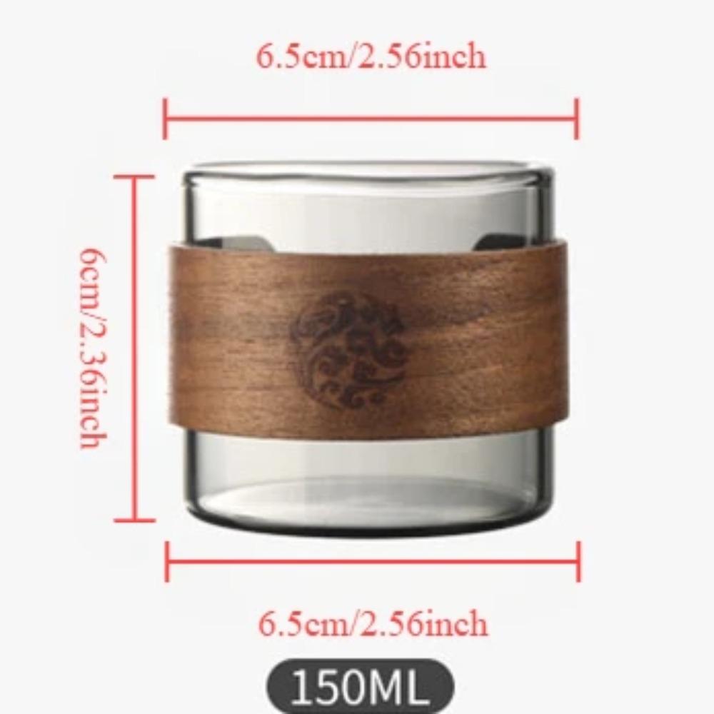 

1 шт. Японская чашка для чая из толстого стекла, термостойкая и защищающая от ожогов, кружка для воды, мастер-чашка, бытовые стаканы, кофейная кружка 150ml