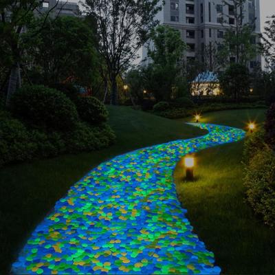 Resin Glow-in-the-Dark Pebbles, Night Guide Luminous Stones, Decorative Aquarium Fish Tank Rocks, Glow In The Dark Garden Stones, Glowing Stones