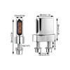 1 Pair Black/Silver Motorcycle LED Turn Signal Indicators Are Suitable For All DC 12V Motorcycles