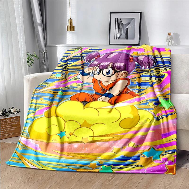 DR-Slump-Arale Cartoon Throws Blanket Kids Super Soft Cute Blankt for Travel Couch Sofa Picnic Bed Flannel Blanket Birthday Gift
