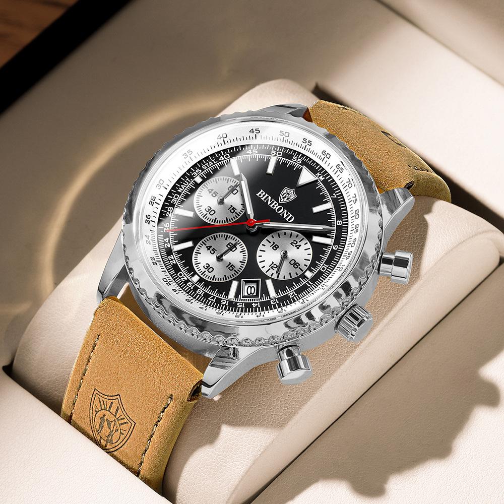 Men's Waterproof Luminous Running Alarm Clock Watch