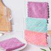 10pcs Thickened Cationic Rag, Coral Fleece Household Absorbent Non-shedding Dishwashing Cloth, Double