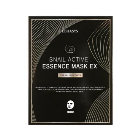 LOHASYS Snail Active Essence Mask EX Nourishing Moisturizing Sheet Mask 10pcs 250g